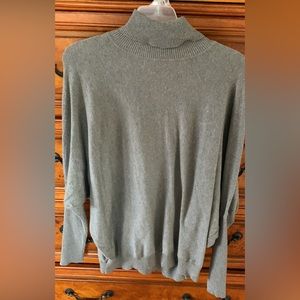 Grey turtleneck sweater